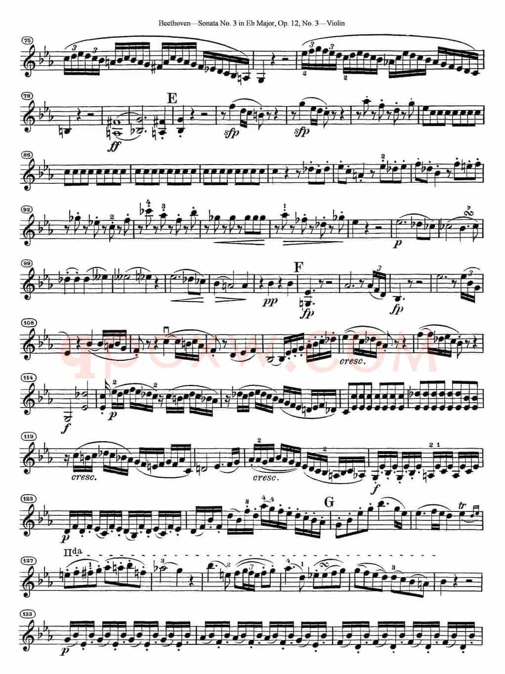 Violin Sonata No.3 in Eb Major Op.12 No.3