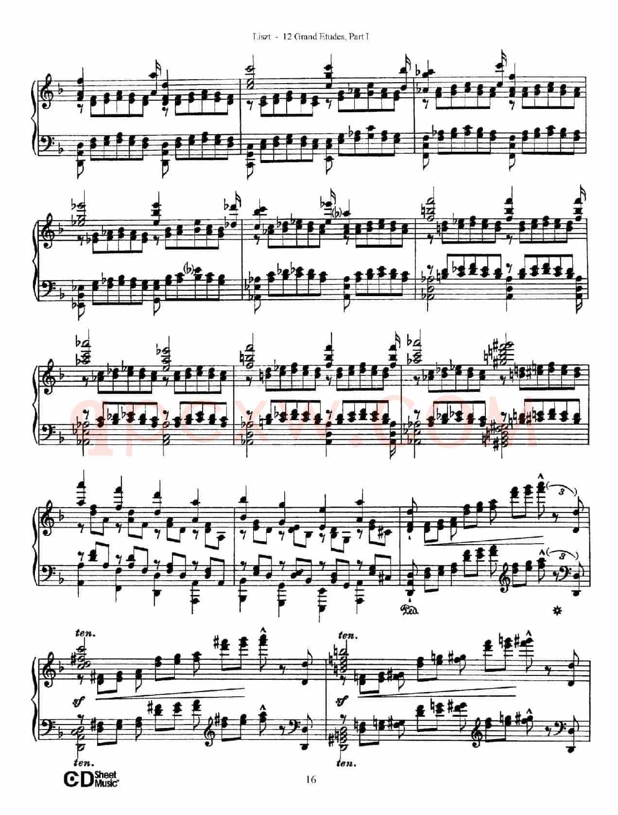 12 Grand Etudes S.137（12首华丽的练习曲·4）