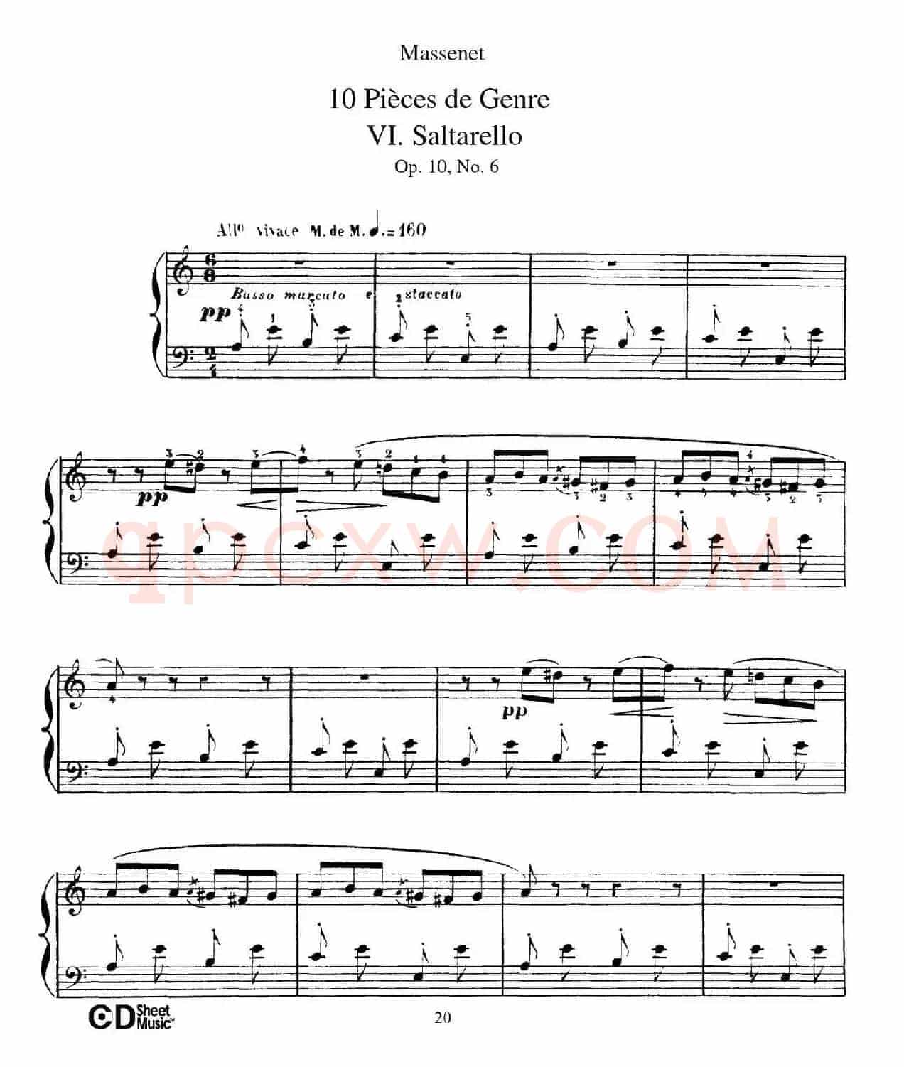 Dix Pièces de Genre Op.10（10首个性小品·Ⅵ）