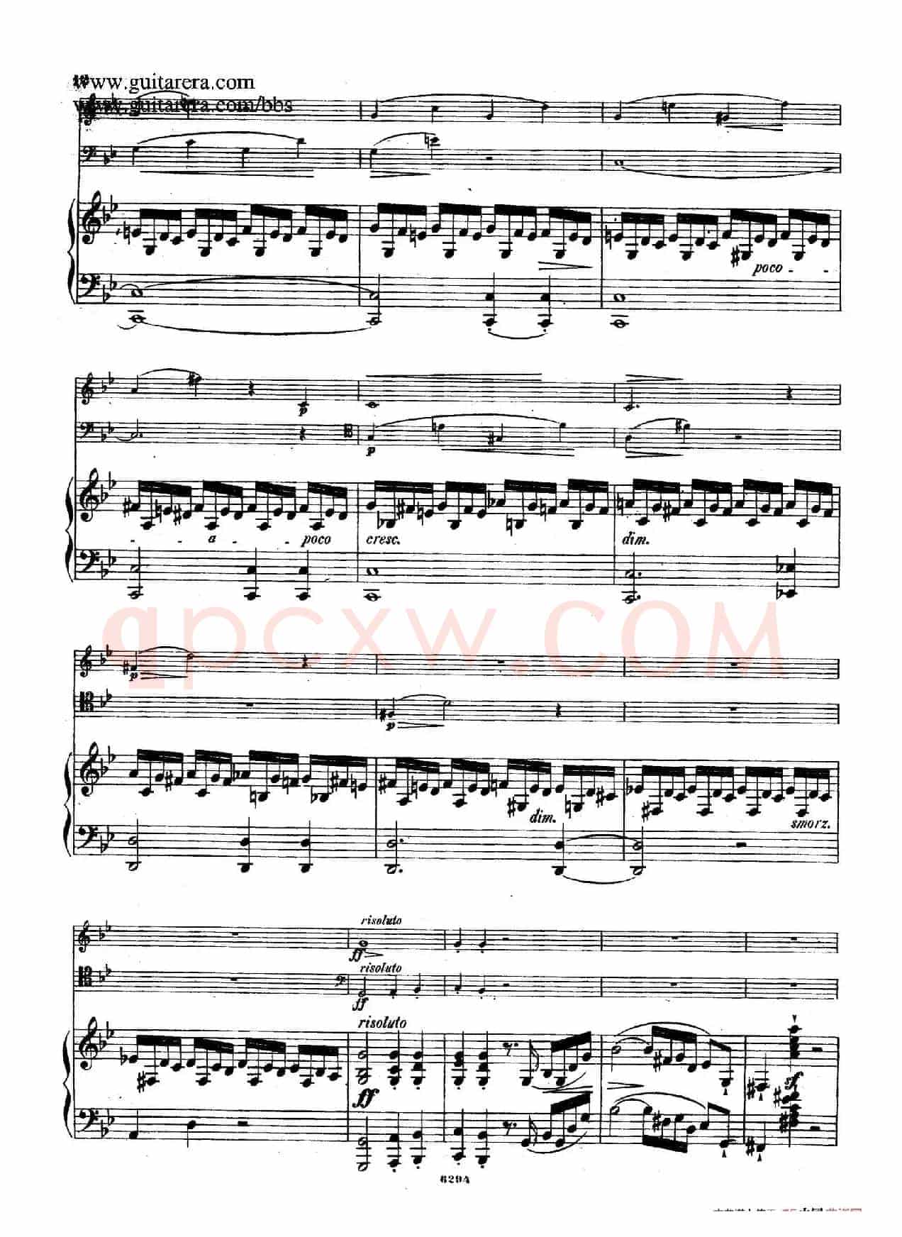 Piano Trio in g Minor Op.8（g小调钢琴三重奏）