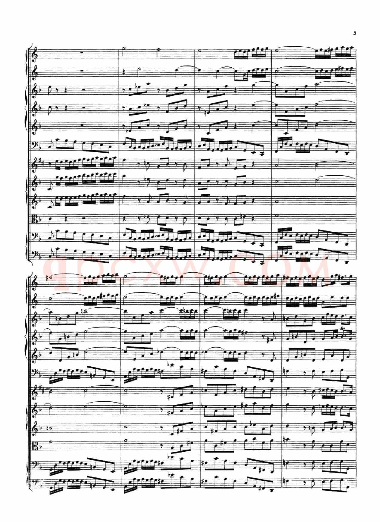 Brandenburg Concerto No.1 in F Major（勃兰登堡协奏曲第一号）