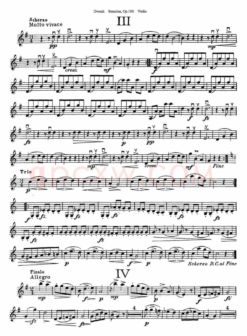 Violin Sonatina Op.100