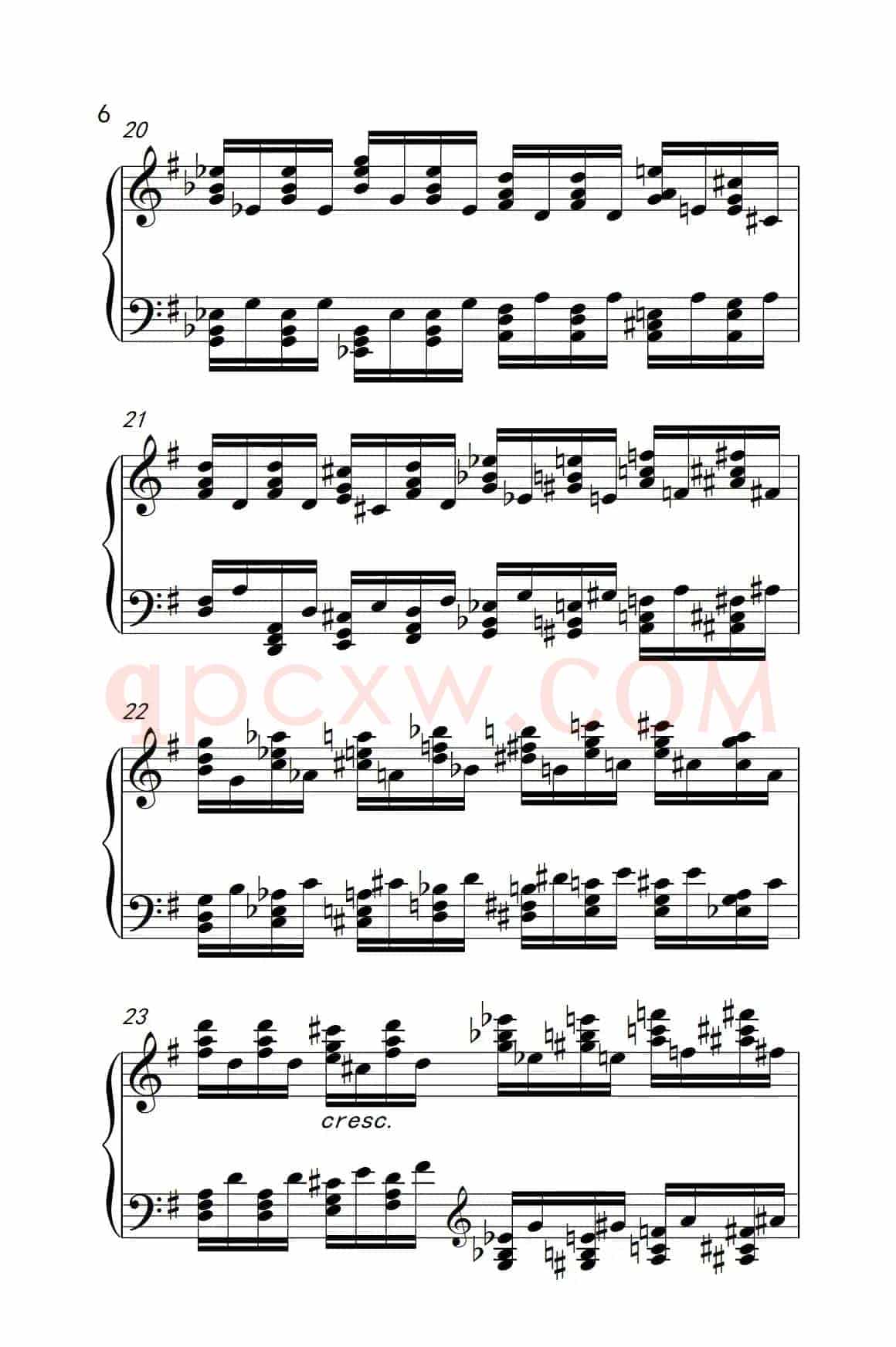莫什科夫斯基 钢琴练习曲（第三首）
