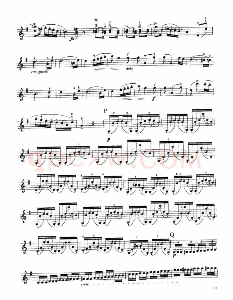 第七协奏曲Op.76（小提琴分谱）