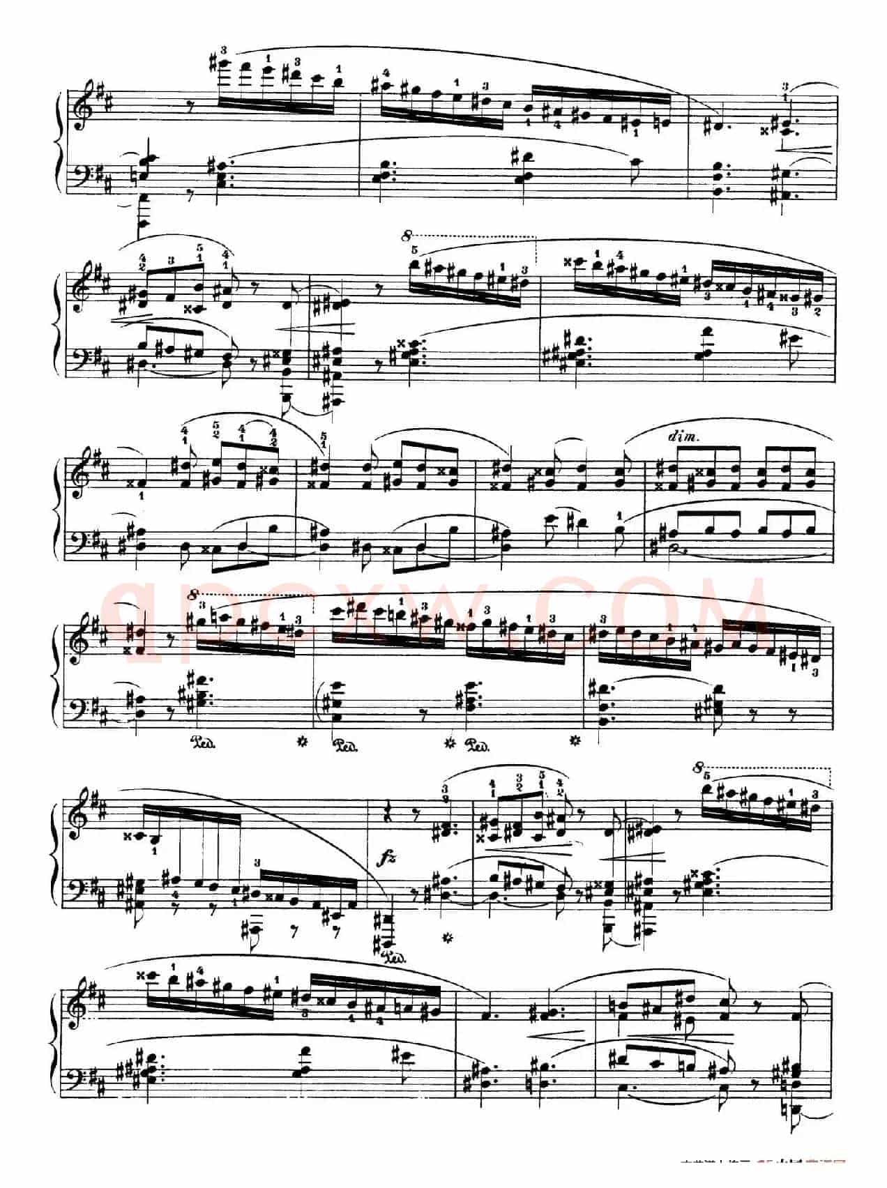 Piano Sonata No.3 in b Minor Op.58(b小调第三钢琴奏鸣曲·第四乐章)