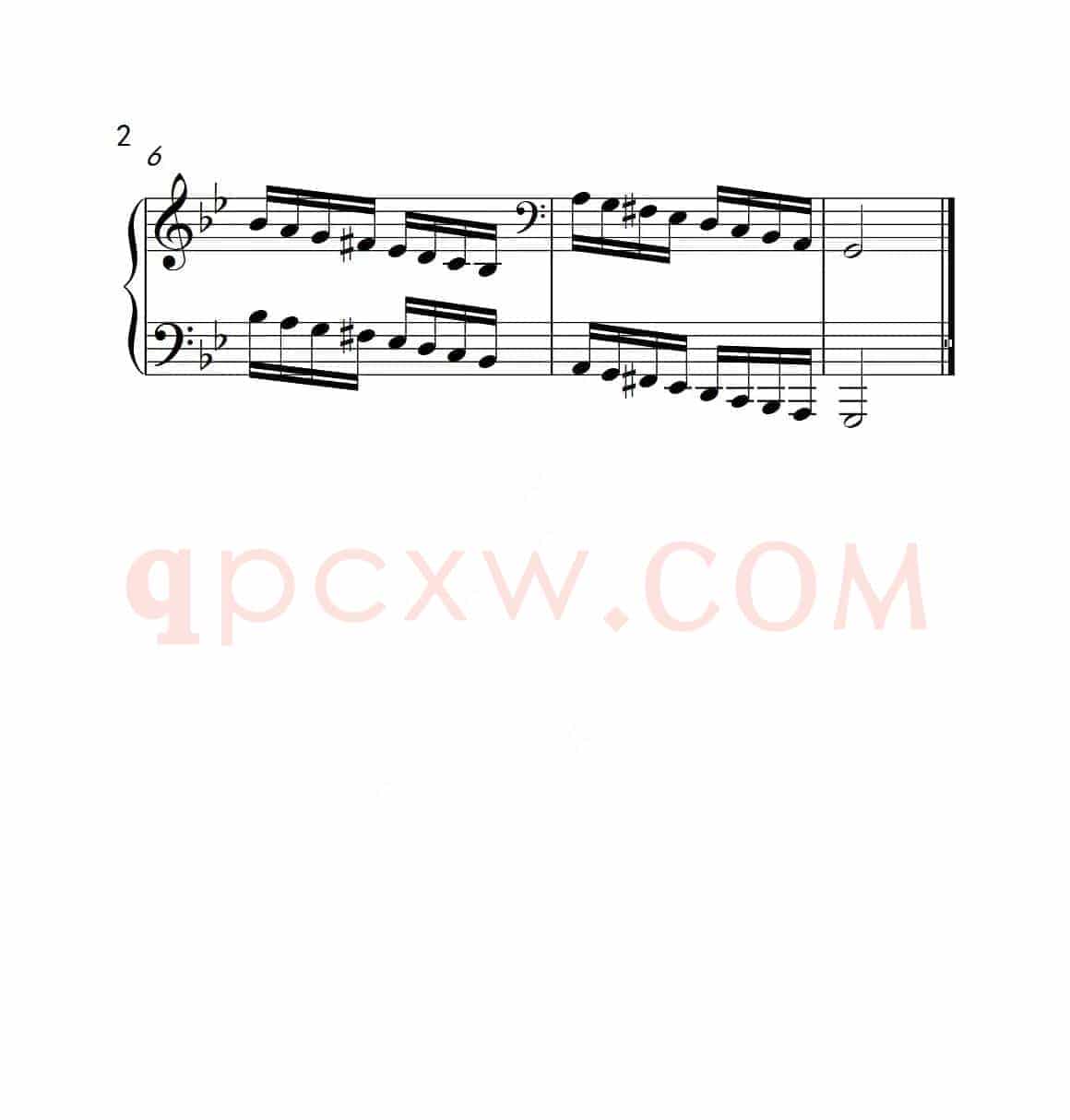 第五级 g小调音阶（中国音乐学院钢琴考级作品1~6级）