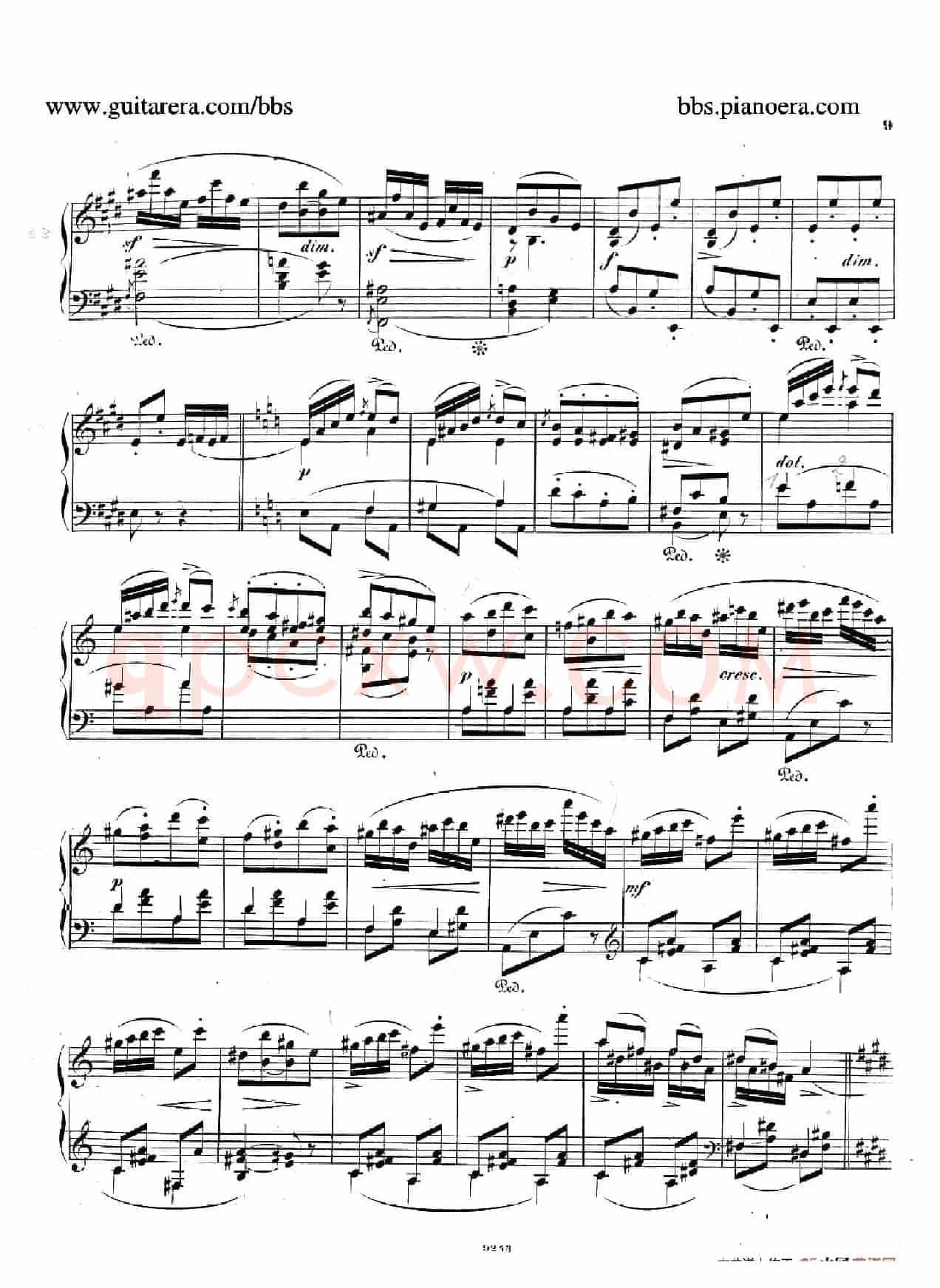 Phantasiestücke Op.31(幻想曲集·3. 升c小调)