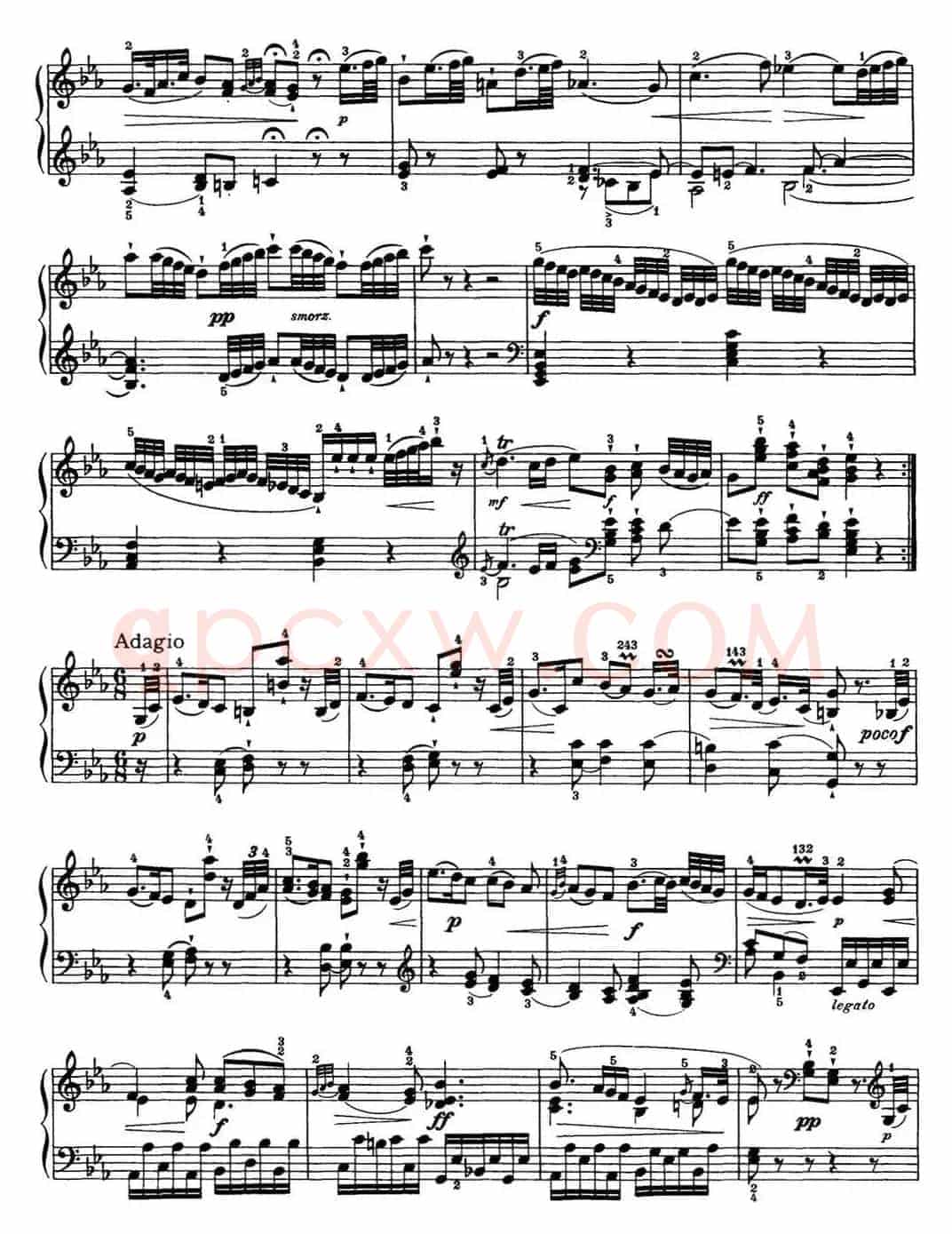 海顿 钢琴奏鸣曲 Hob XVI 38 in E-flat major