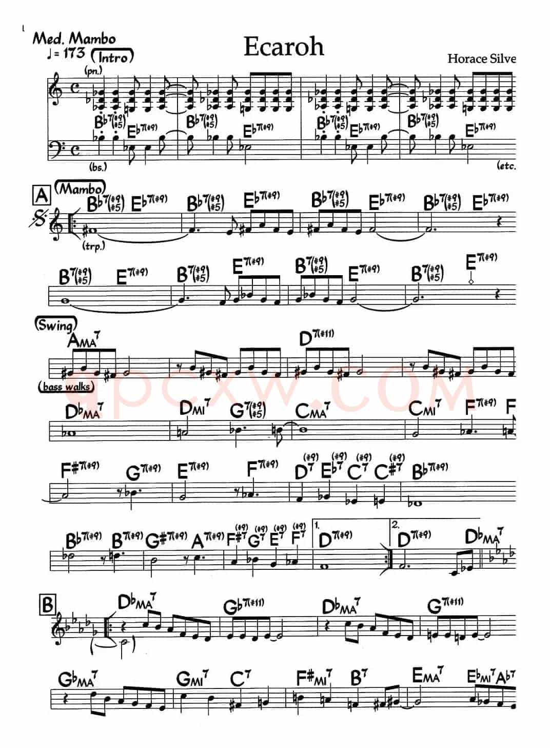 Ecaroh（爵士钢琴曲）