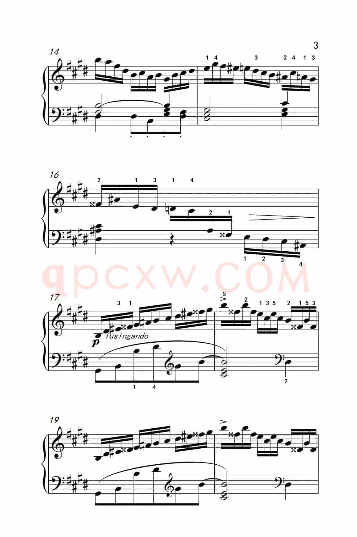 莫什科夫斯基 钢琴练习曲（第一首）
