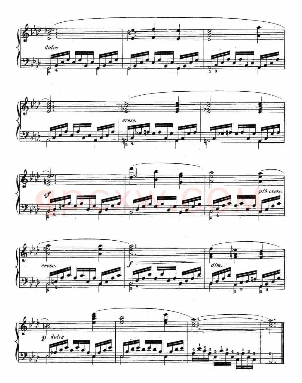 《车尔尼钢琴手指灵巧初步练习曲》OP.636-16
