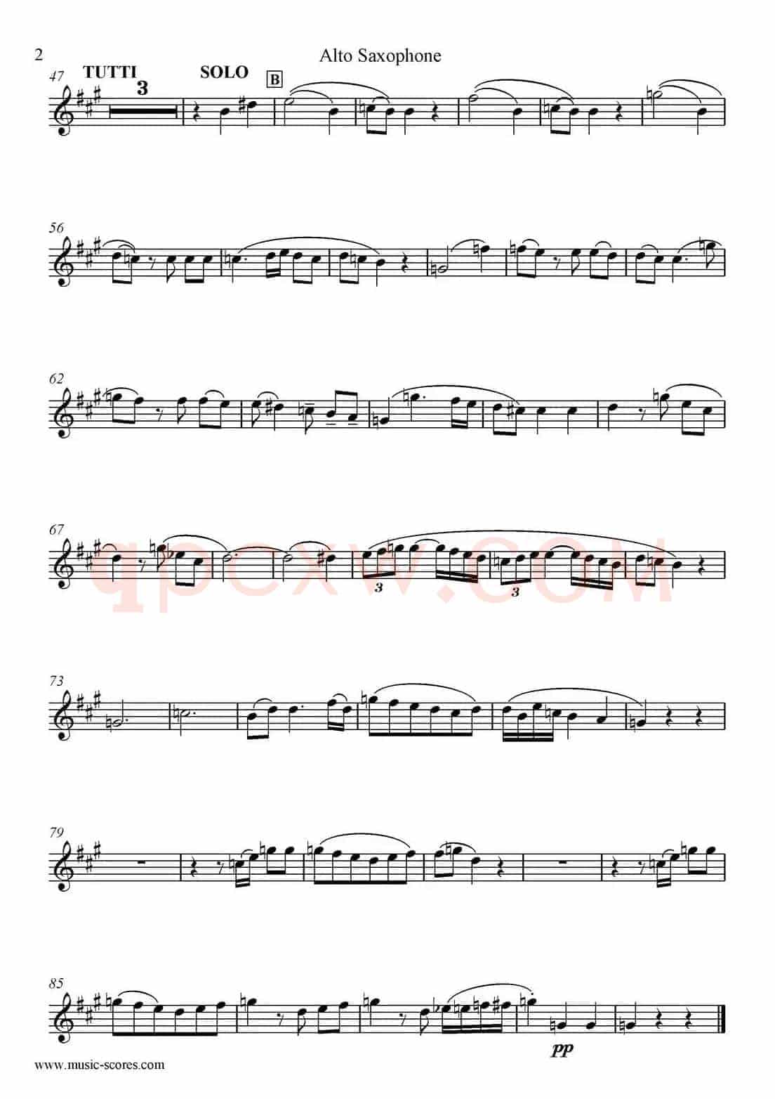 Mozart：Concerto KV495 No.4-2st（高音萨克斯）