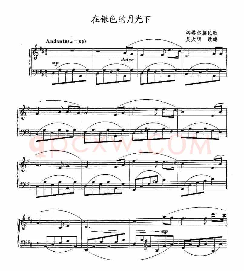 在银色的月光下（吴大明改编版）