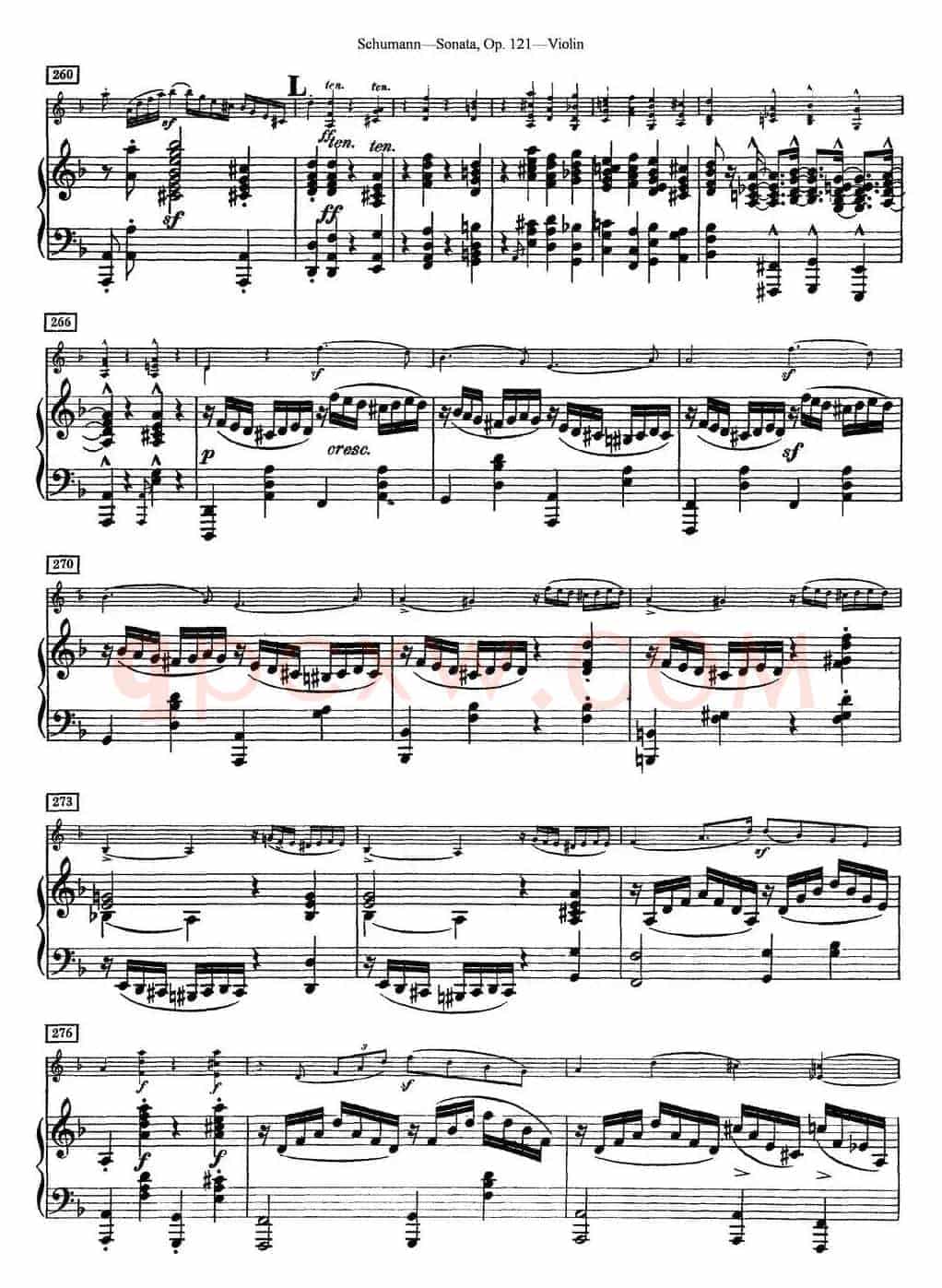 Violin Sonata Op.121（小提琴+钢琴伴奏）