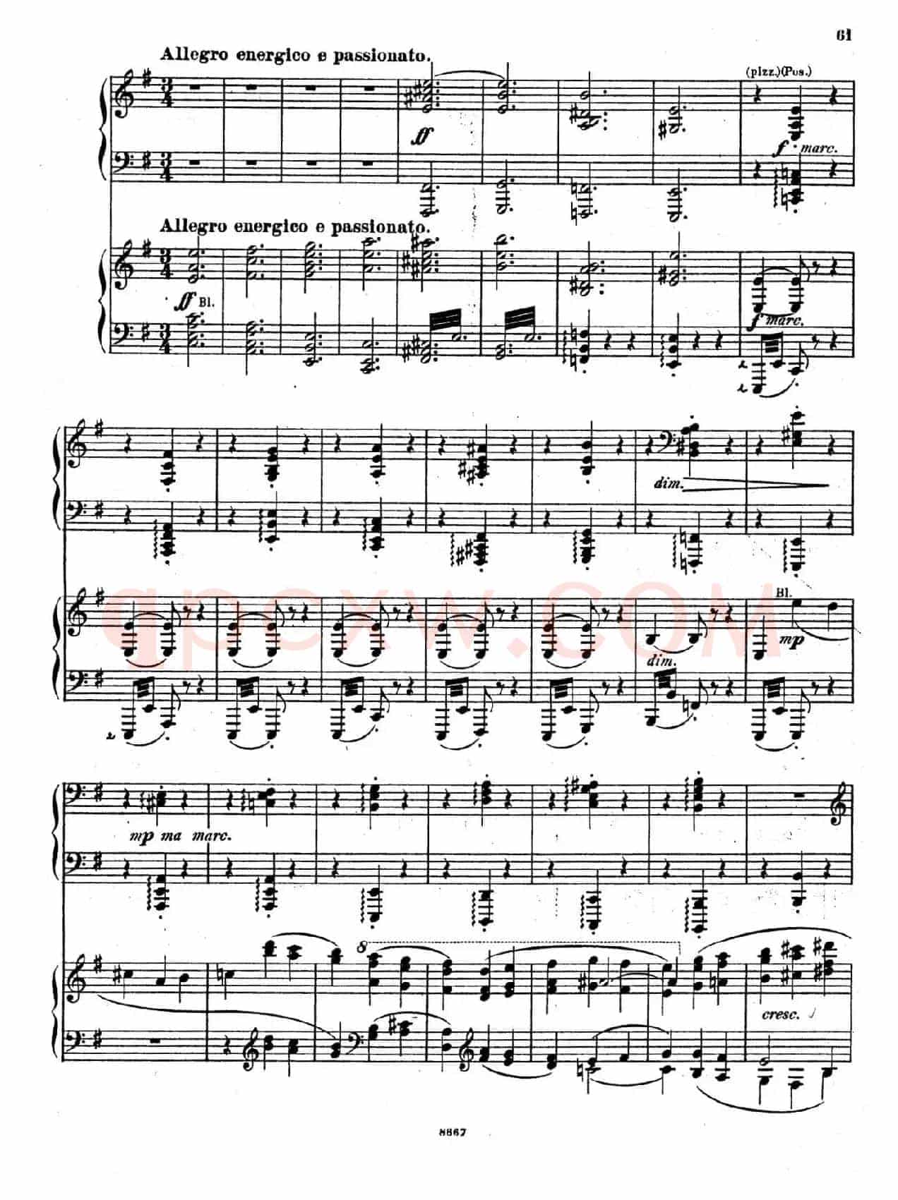 Symphony No.4 in e Minor Op.98(e小调第四交响曲·双钢琴)