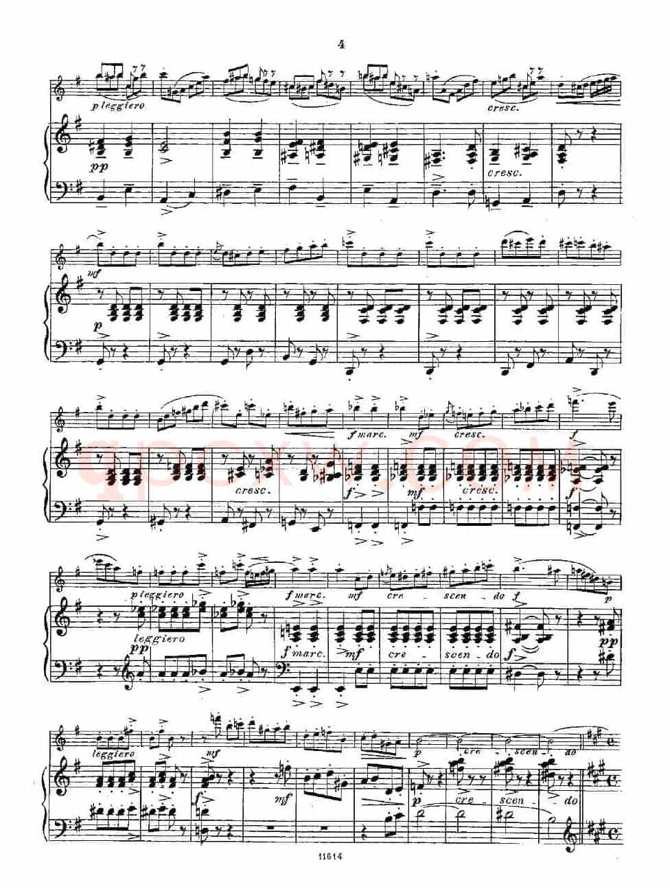 Opern-Transcriptionen.Op.45-4（长笛+钢琴伴奏）
