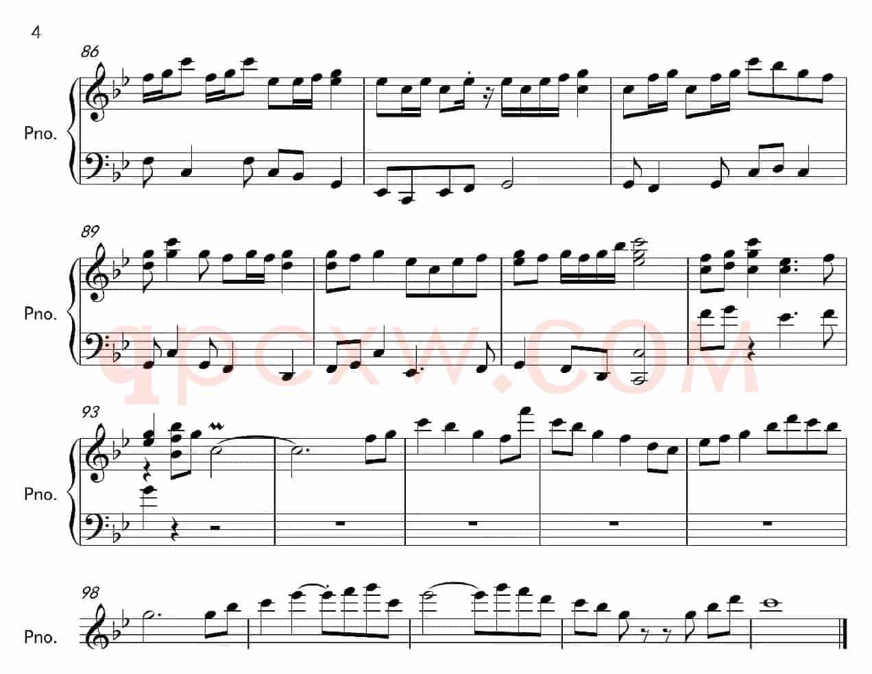 洛北情歌主题变奏曲（钢琴小品）