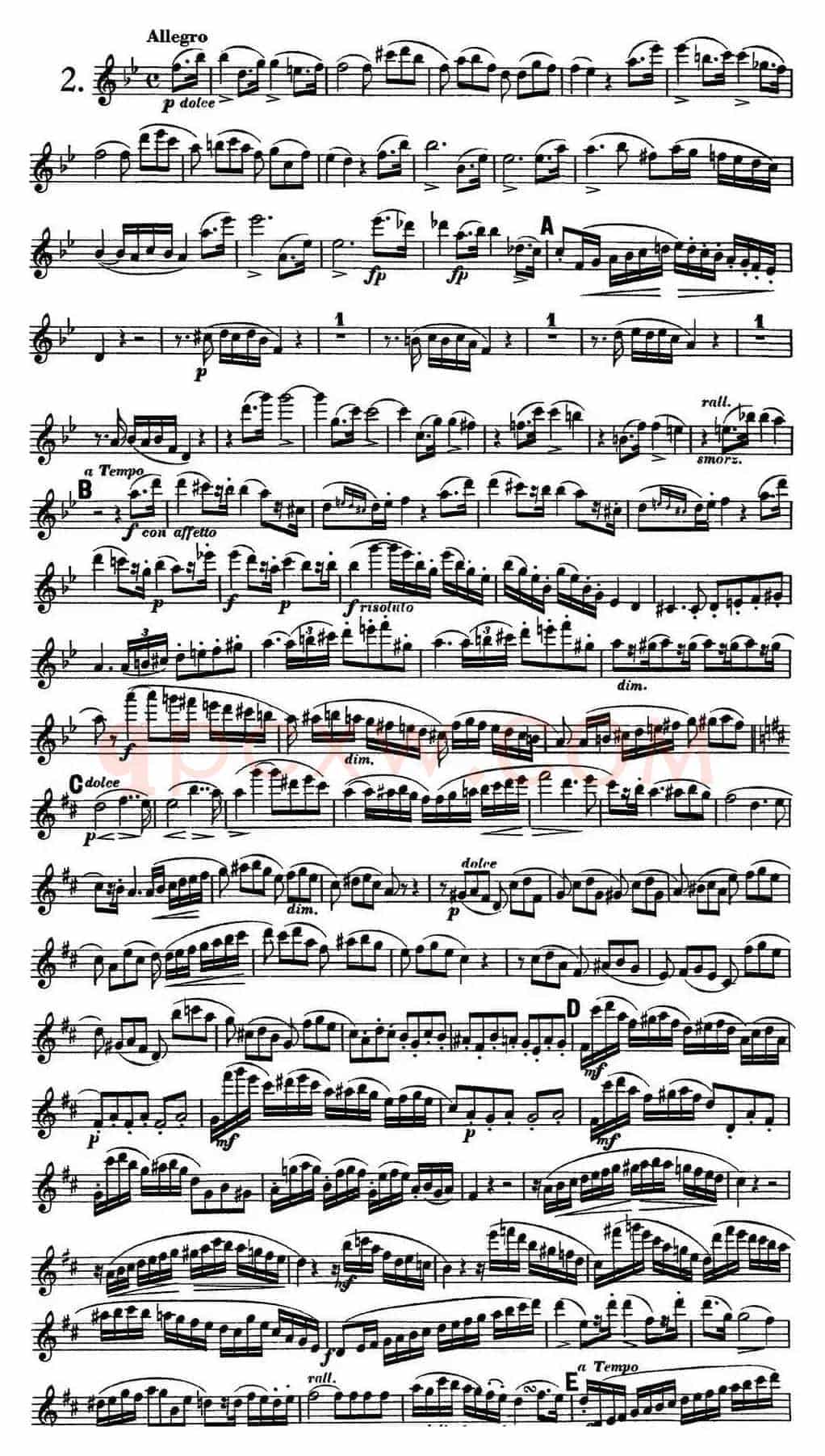 库劳长笛二重奏大练习曲Op.39——Flute 1（No.2）