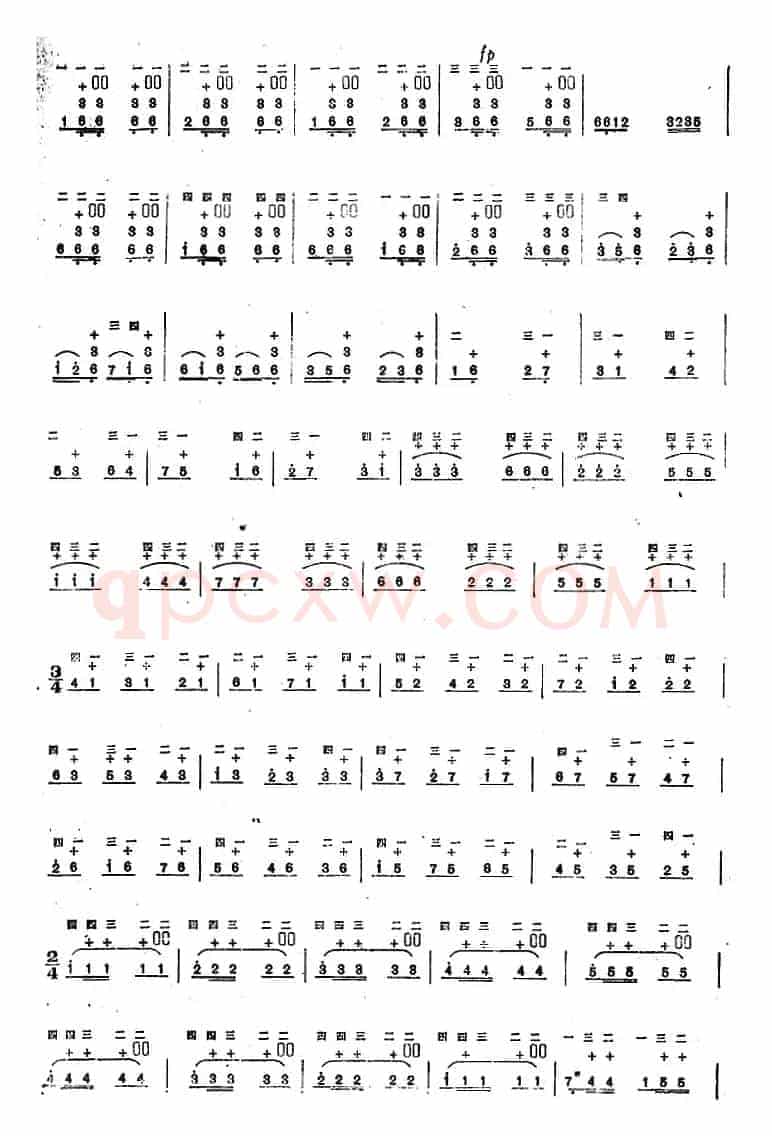 二胡技巧练习曲：拨奏练习