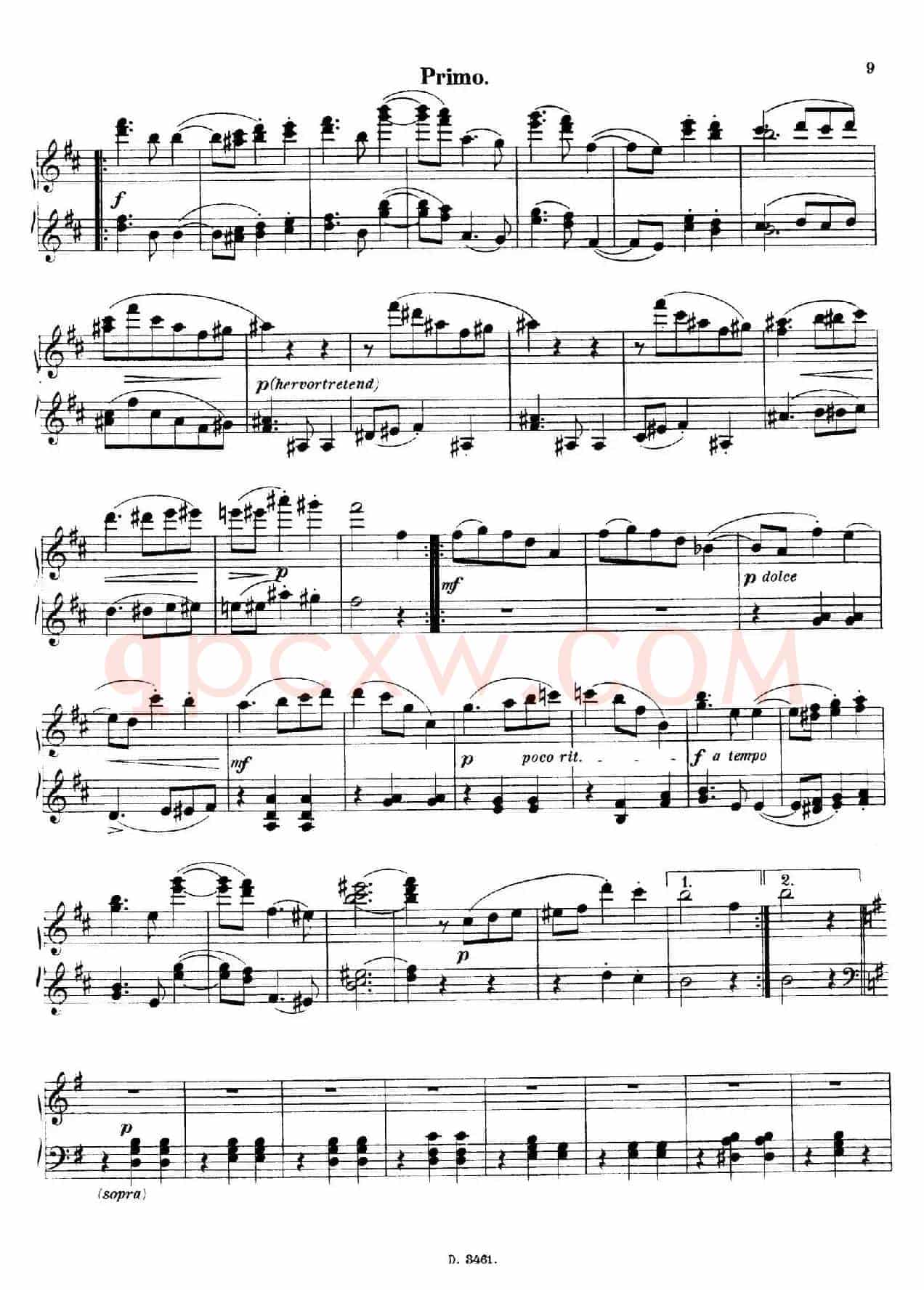 Walzer Op.3 - 4 hands（圆舞曲·四手联弹）