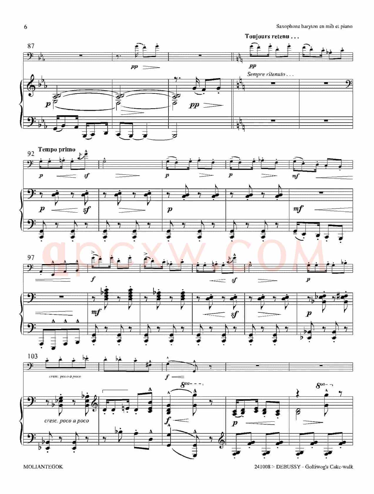 木偶步态舞（上低音萨克斯+钢琴伴奏）