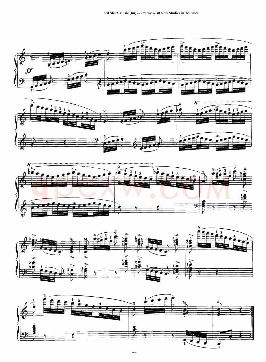 Czerny - 30 New Studies - 16（车尔尼Op849 - 30首练习曲）