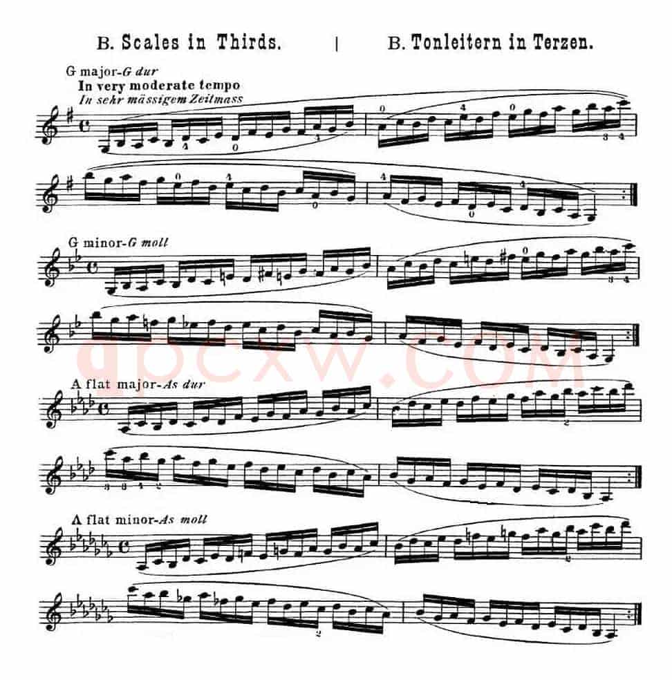小提琴音阶练习·作品32（Scale Studie-B）