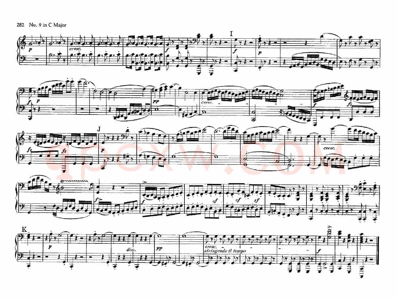 String Quartet No.9 in C Major Op.59-3 - 4 Hands(C大调第九弦乐四重奏·四手联弹)