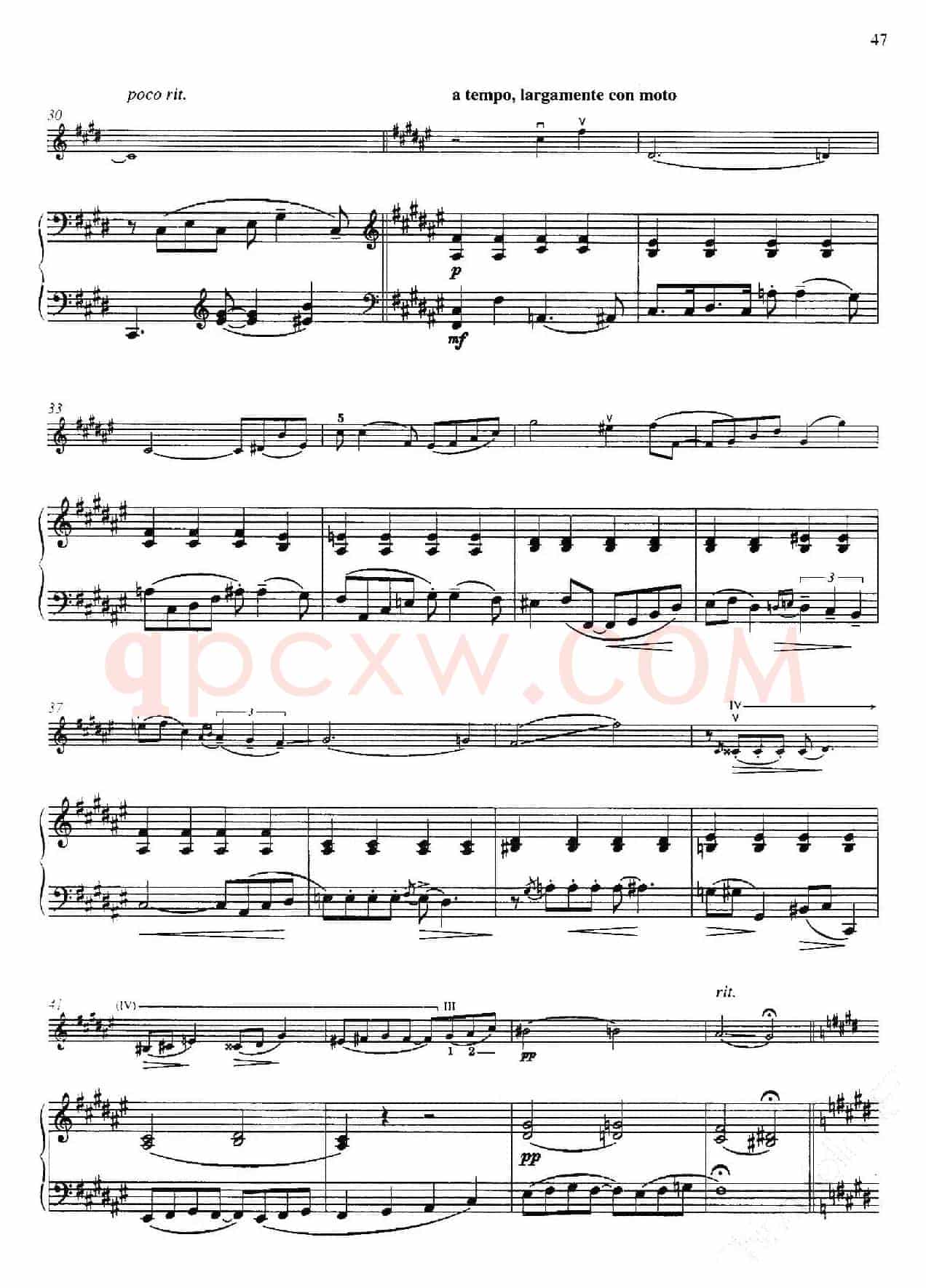 Three Preludes for Piano·Ⅱ（为钢琴而作的三首前奏曲·Ⅱ）（小提琴+钢琴伴奏）
