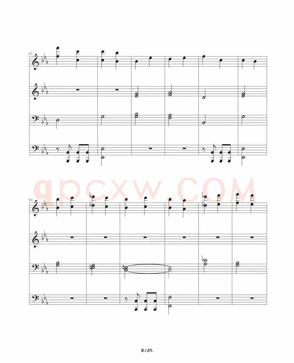 命运交响曲（四手联弹）