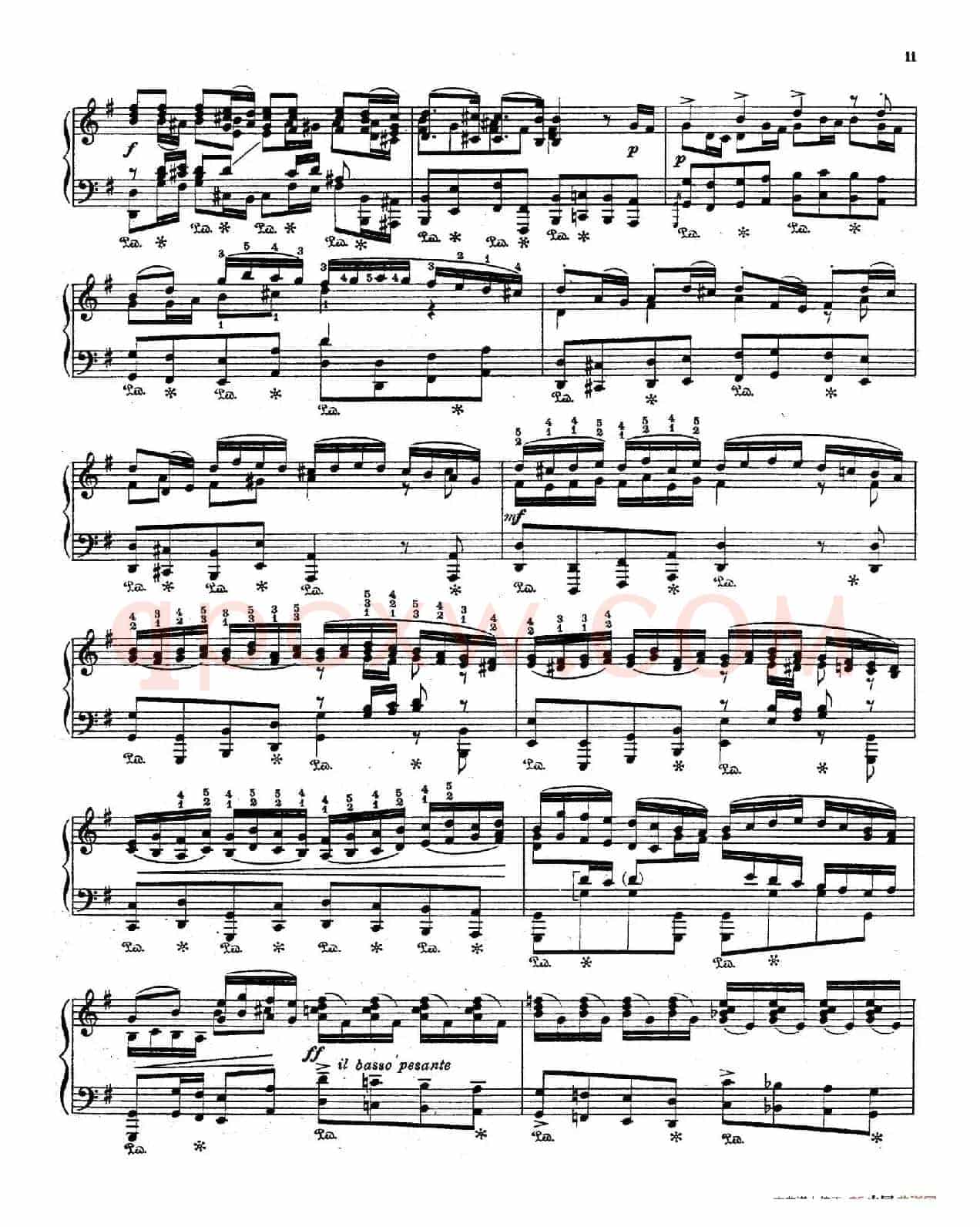 Brandenburg Concerto No.3 in G Major BWV.1048(G大调第三勃兰登堡协奏曲·钢琴独奏版)