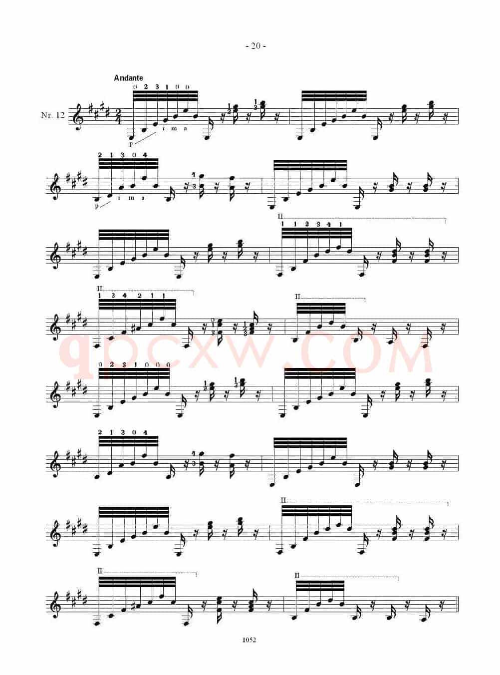 索尔·克斯特26首练习曲之11——15