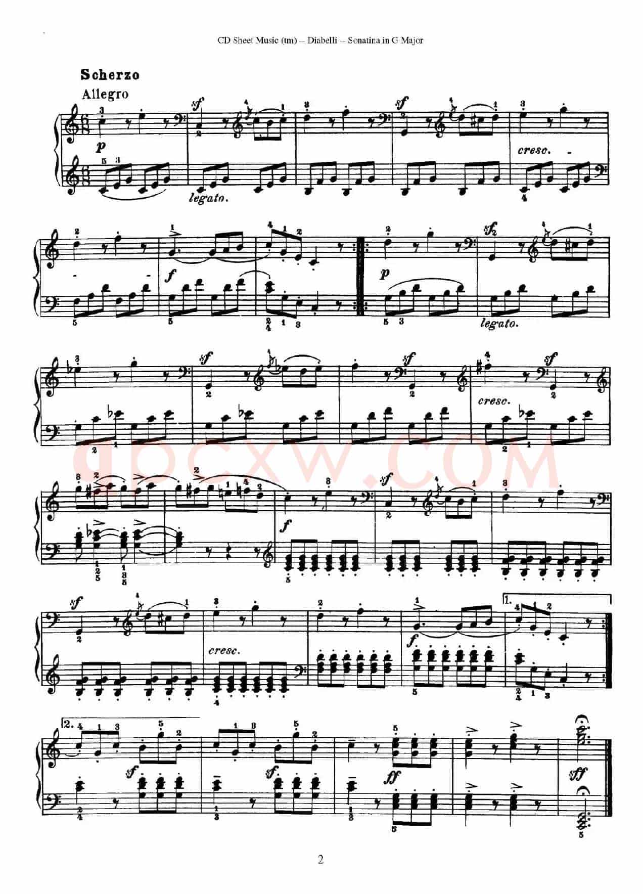 4 Piano Sonatinas(4首钢琴小奏鸣曲)(Op.151 No.1)