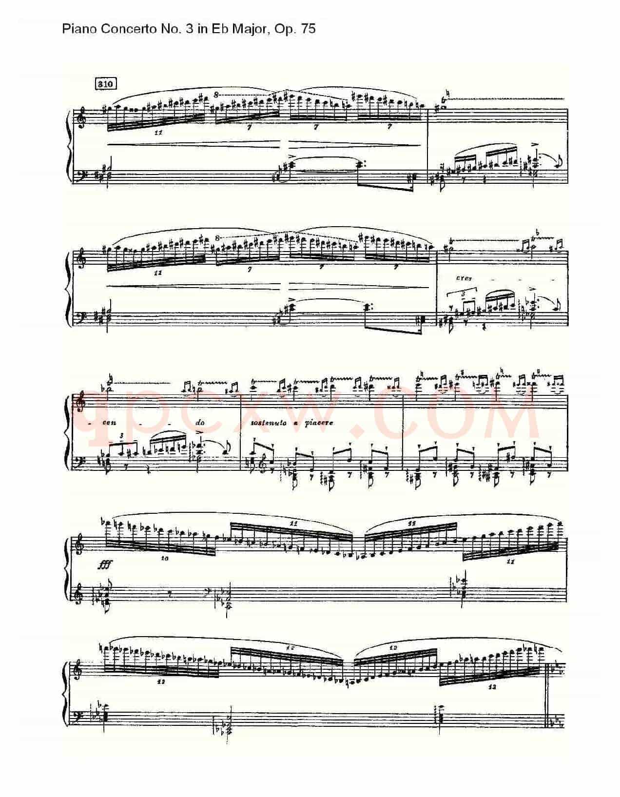Piano Concerto No.3 in Eb Major, Op.75(Eb大调第三钢琴协奏)