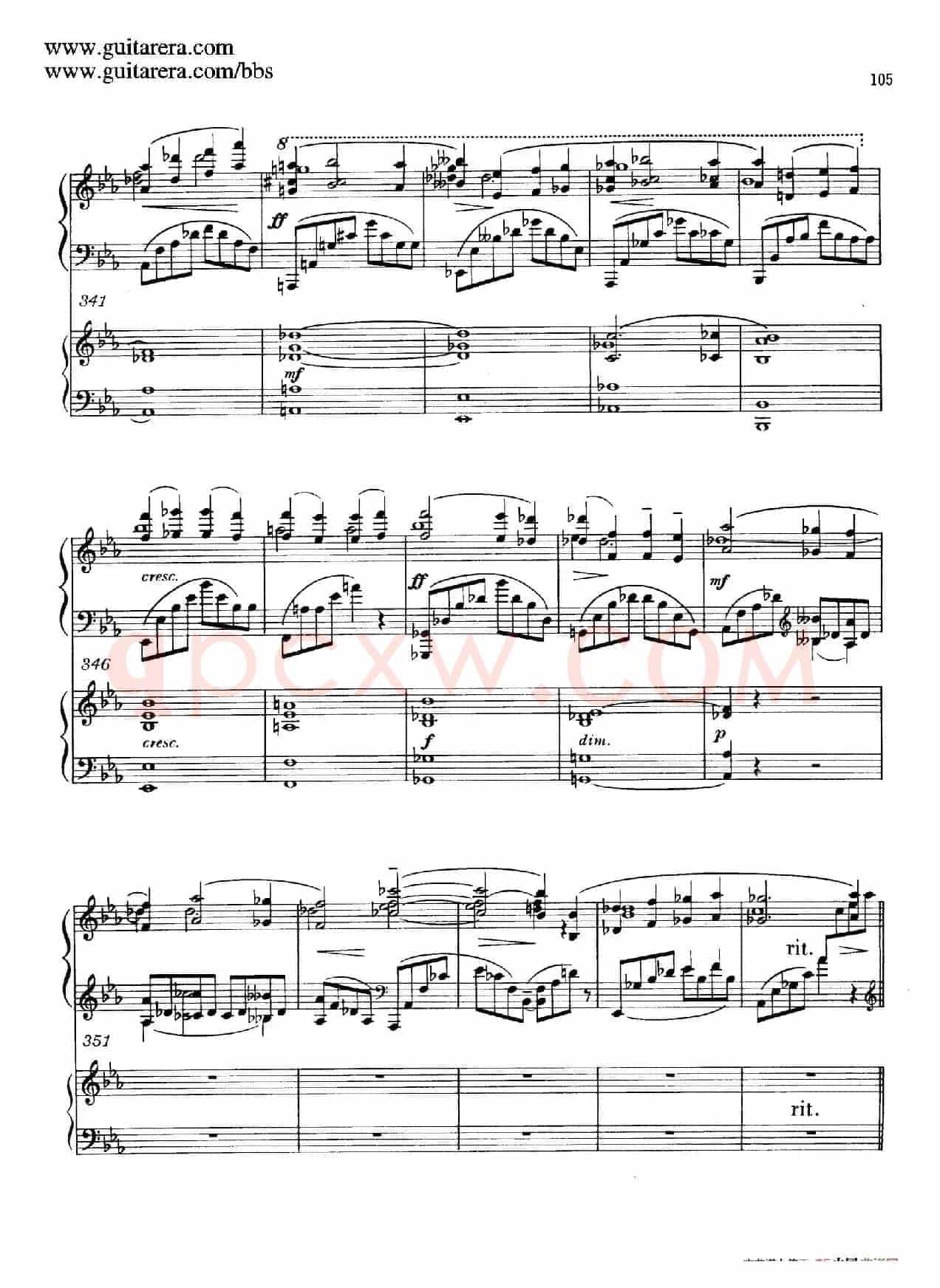 c小调第二钢琴协奏曲 Op.18(双钢琴·第三乐章)