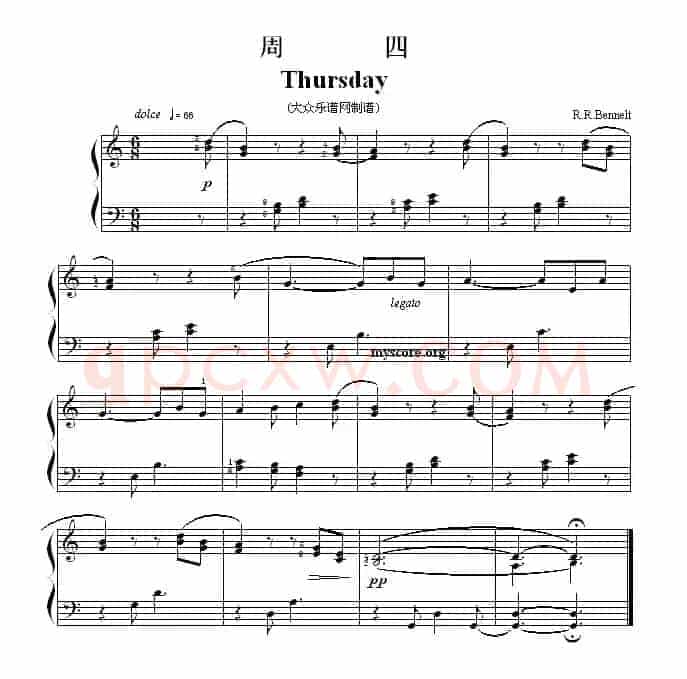 考级初级曲目：周四（Thursday）