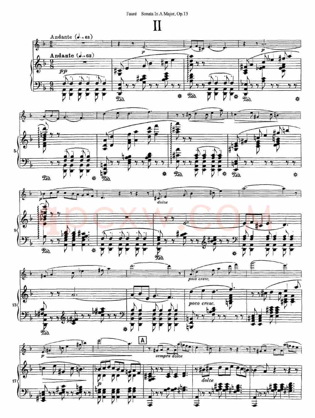 Violin Sonata No.1 Op.13（小提琴+钢琴伴奏）