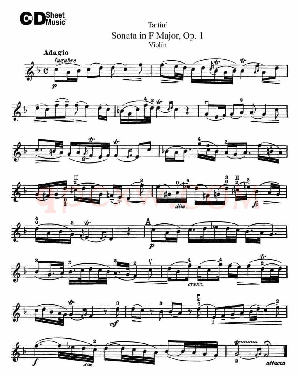 Violin Sonata in F Major Op.1