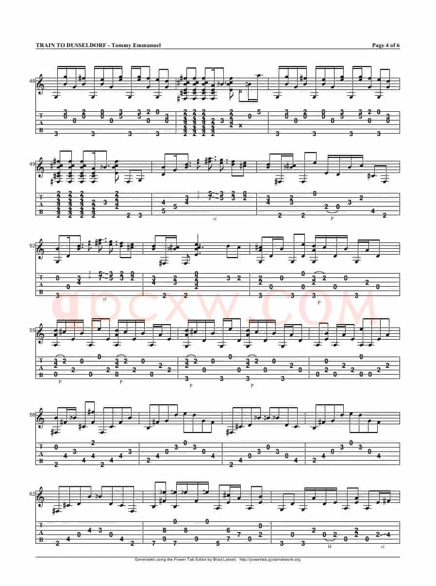 tommy emmanuel：train to dusseldorf（指弹吉它）