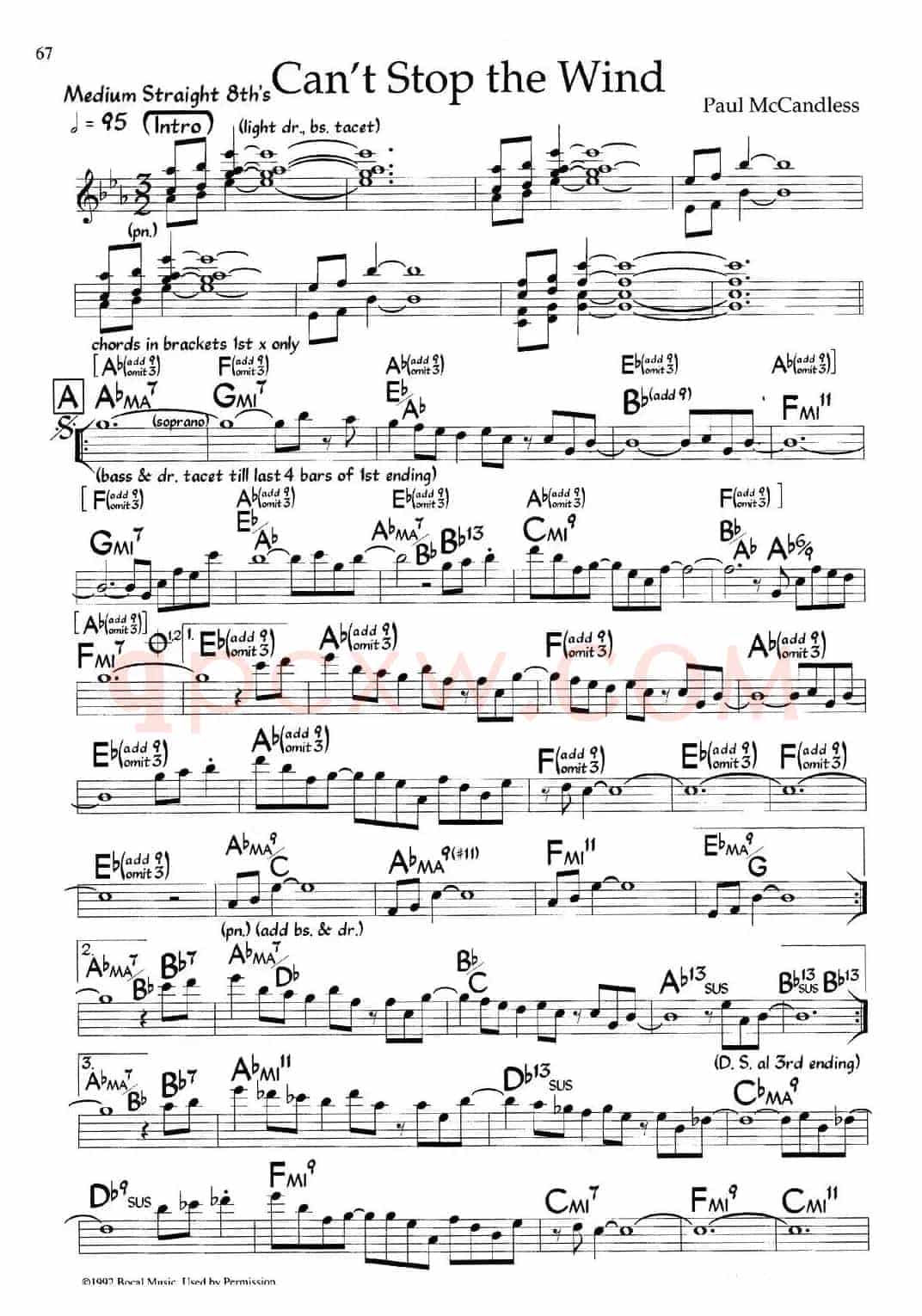 Can't Stop the Wind（爵士钢琴曲）