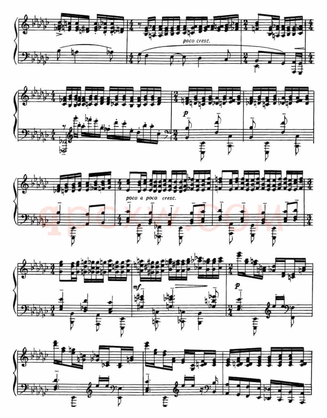 拉赫玛尼诺夫 音画练习曲15或16 Etudes tableaux Op.39 No.7
