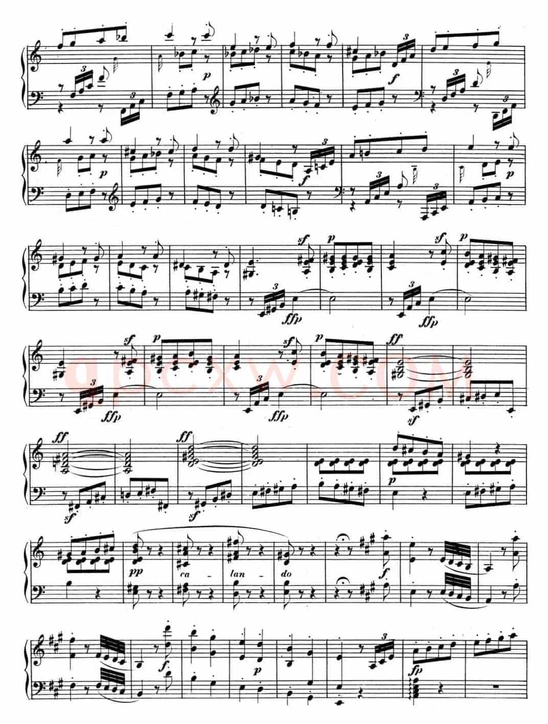 贝多芬钢琴奏鸣曲02 A大调 Op.2 No.2 A major