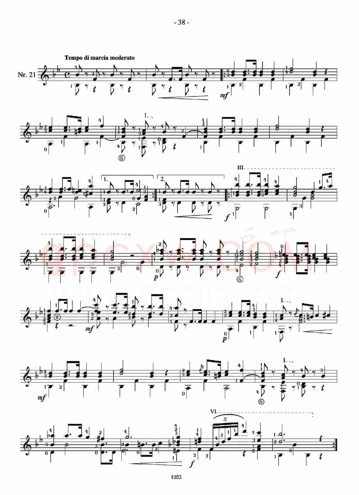 著名古典吉他练习曲（21）
