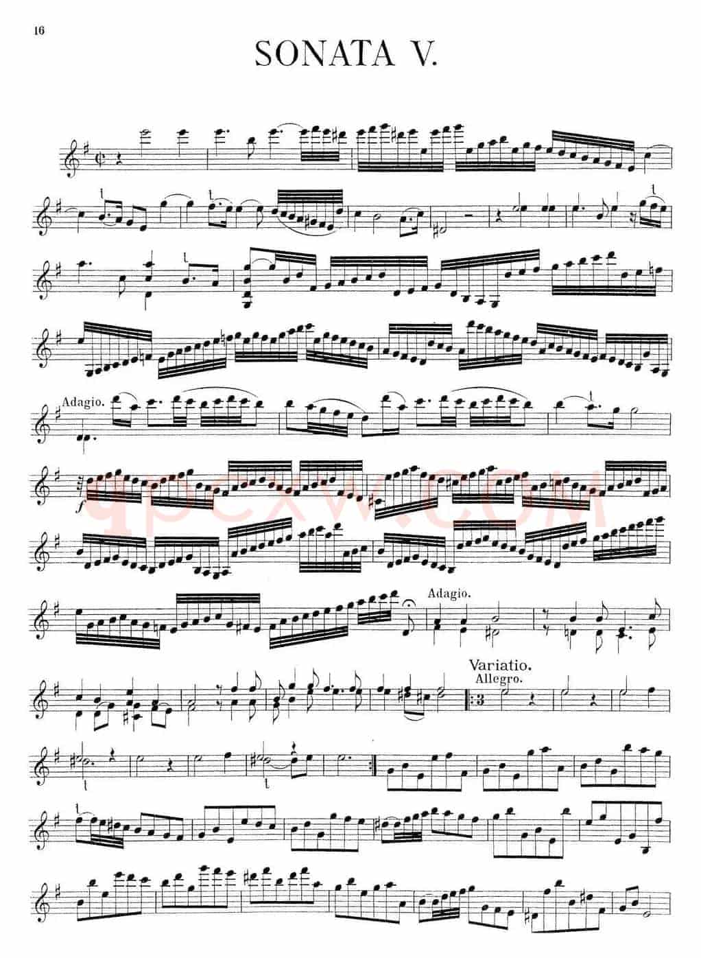 Biber Violin Sonata V