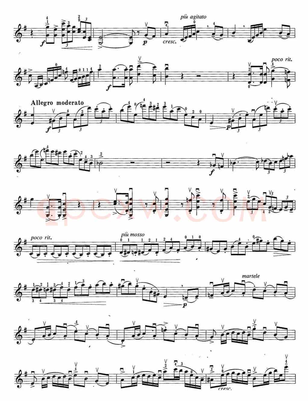 小提琴考级第六级：外国乐曲（6首）