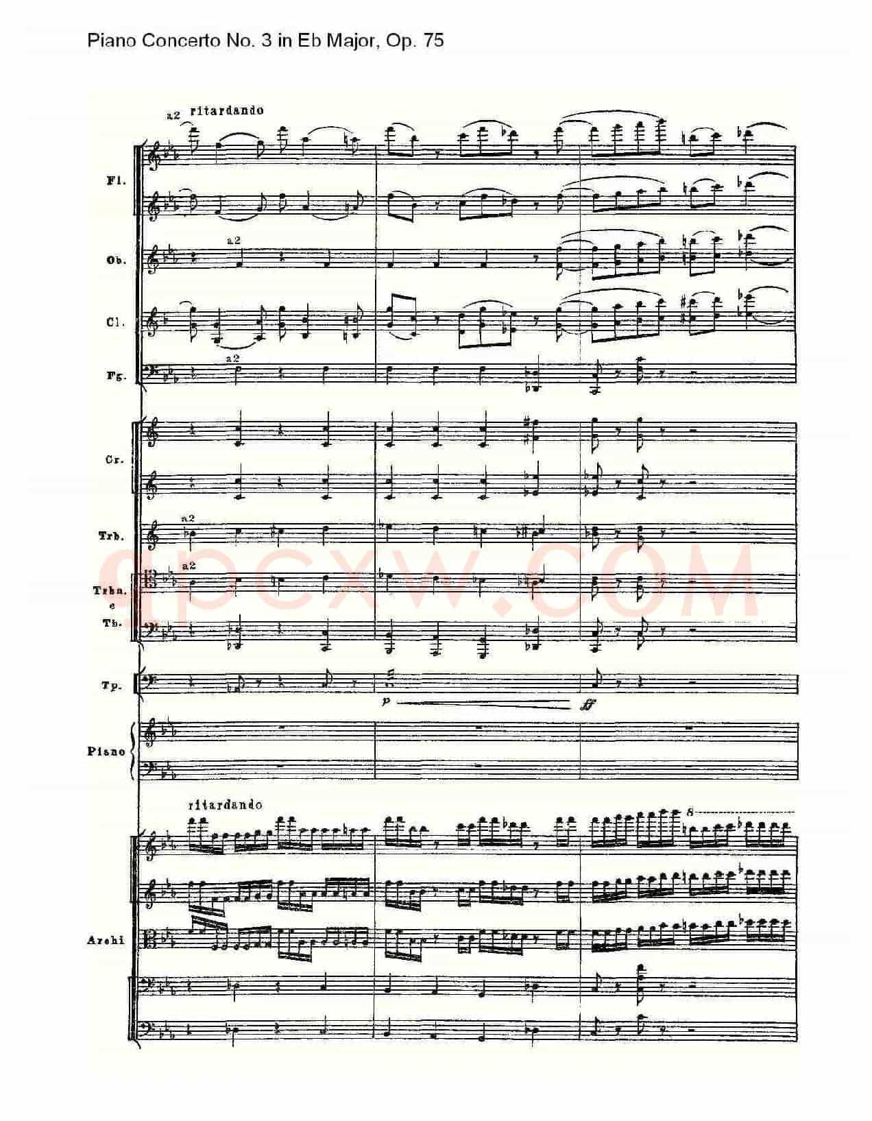 Piano Concerto No.3 in Eb Major, Op.75(Eb大调第三钢琴协奏)