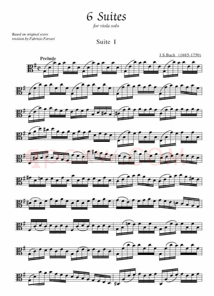 Bach《6 Suites》(巴赫《组曲》、中提琴)
