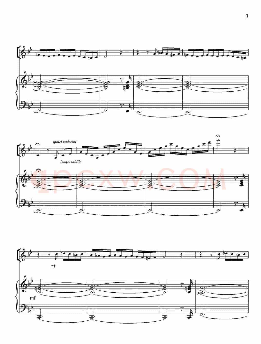 Adagio for Strings & Organ（柔板）（小提琴+钢琴伴奏）
