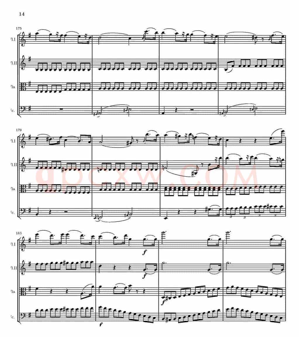 String Quartet nr.18 in E minor（E小调弦乐四重奏、P1-15）