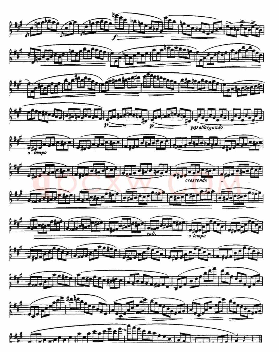 柯勒长笛练习曲作品33号(第三册)(3)
